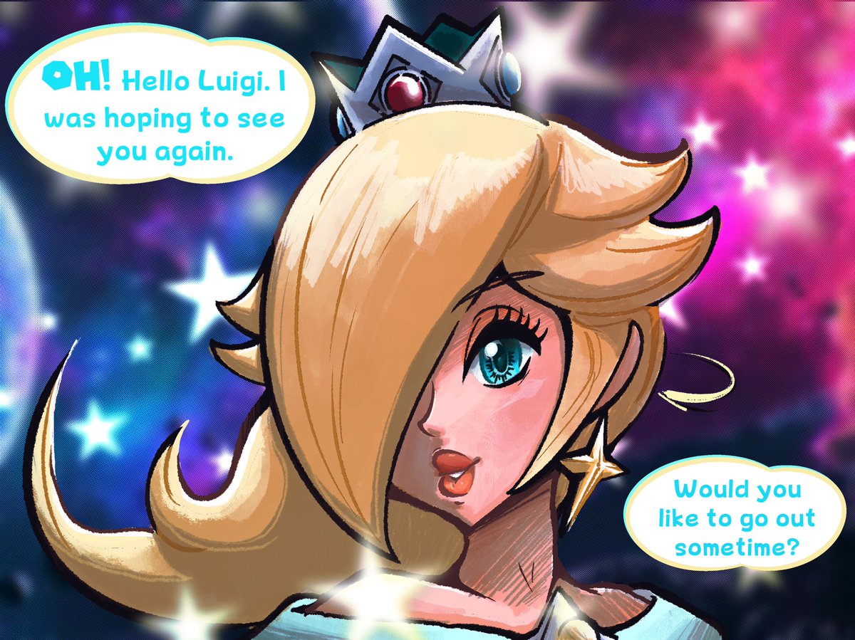 jacobscomix's tweet image. Luigi shoots his shot 🍝⭐️
#mario #supermario #luigi #rosalina #webcomic #doodle
