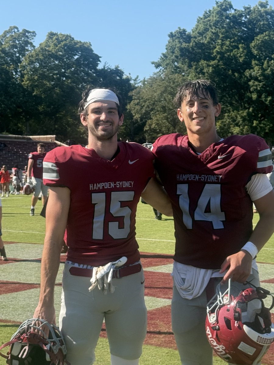 Congrats to former Hawks Tyler Hendley &amp; Jordan Pence on their big win this afternoon! 🔥 Hampden-Sydney starts the season 2-0 — keep it rolling! 

<a href="/CLS_Hawks/">Charlotte Latin Athletics</a> | #Hawks4Life