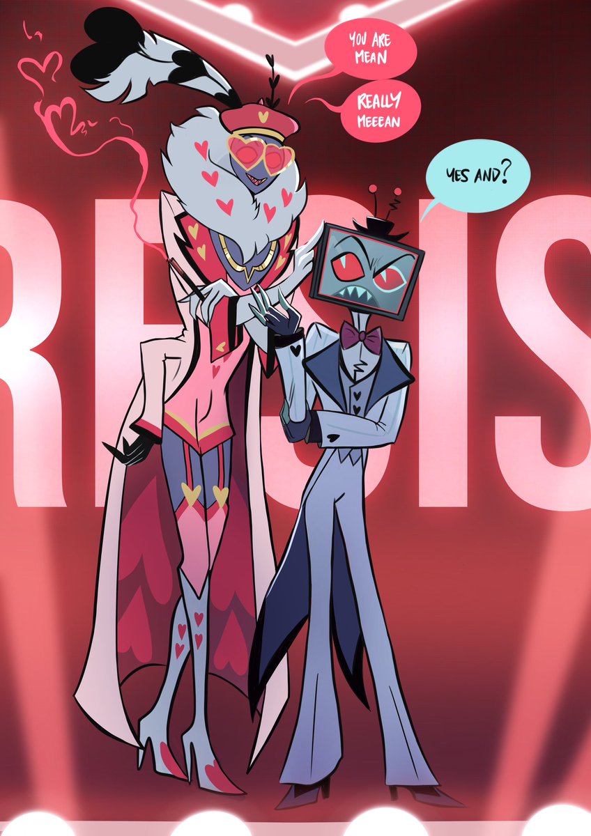 MarleneProart's tweet photo. After the teaser... #StaticMoth #VoxVal #hazbinhotelseason2 https://t.co/0dCEPkgtkO