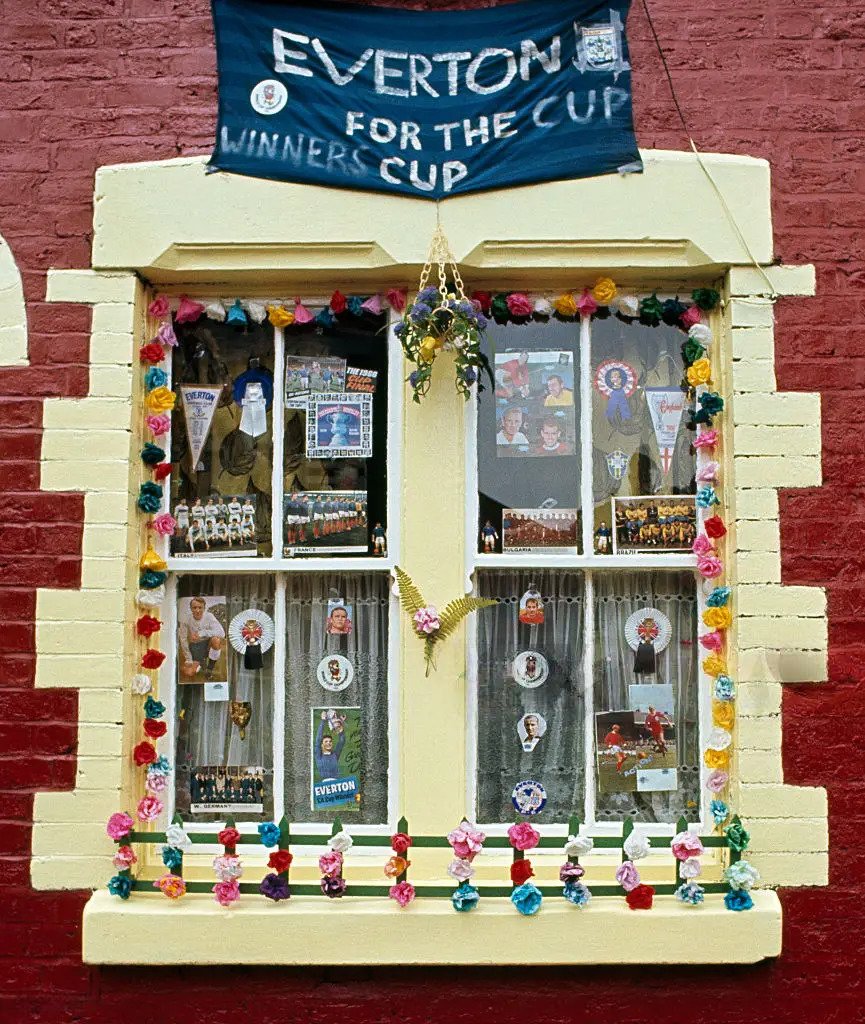 Kathleen (@oldpicposter) on Twitter photo World Cup decorations near Goodison Park in 1966-Getty Images. World Cup decorations near Goodison Park in 1966-Getty Images.