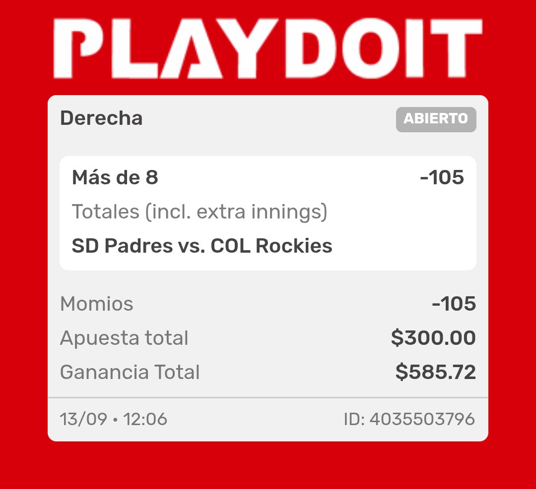 ProfetaPicks's tweet photo. La fija de la MLB ⚾ 

Siganme los buenos!!👋🏻

https://t.co/QnDznFPKwY 👈🏻 

#OdiameMas #ProfetaPicks https://t.co/6w5sOHCSyi
