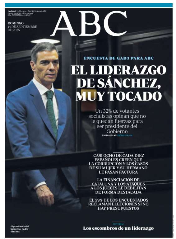 abc_es's tweet photo. 📰 La portada y la Dos de ABC. Pronto, en @abckioskoymas
#Portadas #PortadaABC https://t.co/XZqdBaM3AG