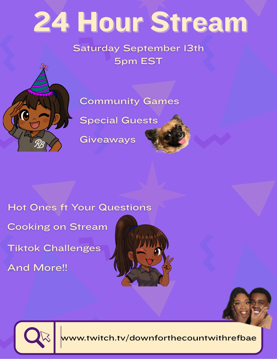 mischief89's tweet image. .@RefBaeDaphWWE is starting her 24hr stream in 16 minutes over on twitch! downforthecountwithrefbae be there or be square!