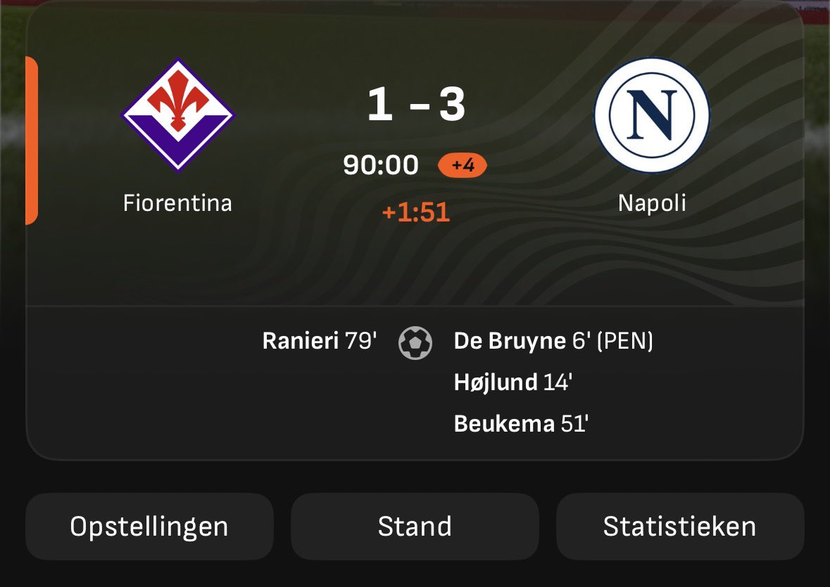 Sam Beukema on fire! #fionap #napoli