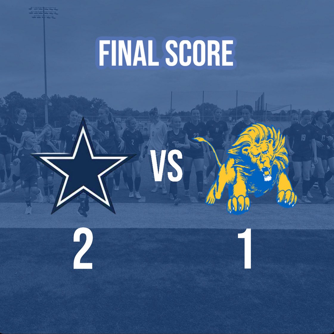 2-1 against NDCL. Goals from Muzzio and Cochran!! GO BOMBERS!!!