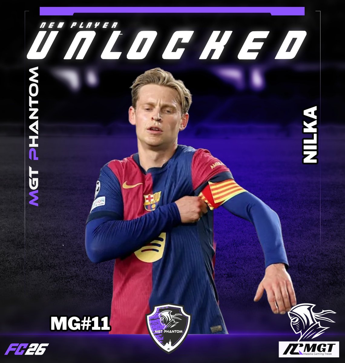 SSC_Phantom's tweet image. Welcome à Nilka, notre nouvelle pépite, prête à faire des étincelles sous nos couleurs !👻