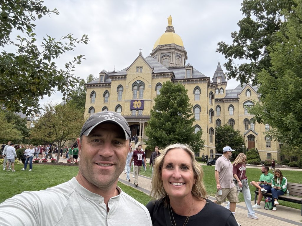 This should be fun. Our first Notre Dame football game.
