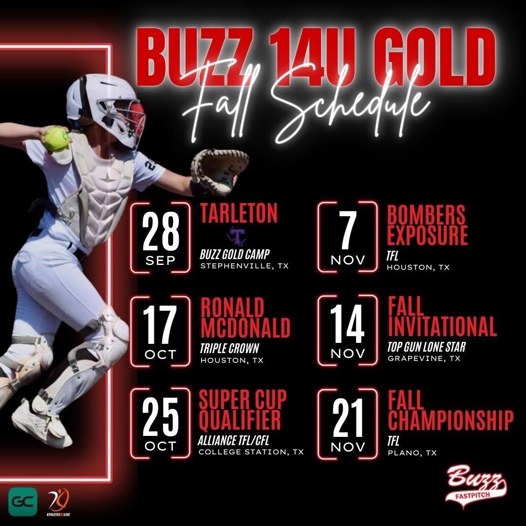 Brazley Sullivan (@brazley_8) on Twitter photo Fall schedule it out!! 🔥Lets goo!! <a href="/EmreeCary/">Emree Cary</a> <a href="/RaelynBell34/">Raelyn Bell</a> <a href="/JayadaGreene29/">Jayada Greene</a> <a href="/MattieRatl38276/">Mattie (Shorty) Ratliff</a>
<a href="/KaiLeonGuerrero/">Kai Leon-Guerrero</a> <a href="/Kynley_Loth/">Kynley Loth</a>
<a href="/KarterSowders5/">Karter Sowders 2029</a> <a href="/kRecords9/">Kamryn Records</a> <a href="/BuzzCentex/">Buzz Fastpitch</a> <a href="/TreyHoldbrook/">Trey Holdbrook</a> <a href="/RyleighSmith30/">Ryleigh Smith</a> #earnednotgiven #BuzzWin #TexasSoftball #Softball #Slapper Fall schedule it out!! 🔥Lets goo!! <a href="/EmreeCary/">Emree Cary</a> <a href="/RaelynBell34/">Raelyn Bell</a> <a href="/JayadaGreene29/">Jayada Greene</a> <a href="/MattieRatl38276/">Mattie (Shorty) Ratliff</a>
<a href="/KaiLeonGuerrero/">Kai Leon-Guerrero</a> <a href="/Kynley_Loth/">Kynley Loth</a>
<a href="/KarterSowders5/">Karter Sowders 2029</a> <a href="/kRecords9/">Kamryn Records</a> <a href="/BuzzCentex/">Buzz Fastpitch</a> <a href="/TreyHoldbrook/">Trey Holdbrook</a> <a href="/RyleighSmith30/">Ryleigh Smith</a> #earnednotgiven #BuzzWin #TexasSoftball #Softball #Slapper