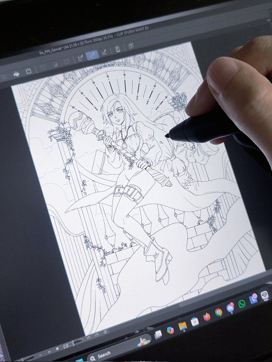 micehellwd's tweet image. Some progress finally ✨

#FF9 #fanart