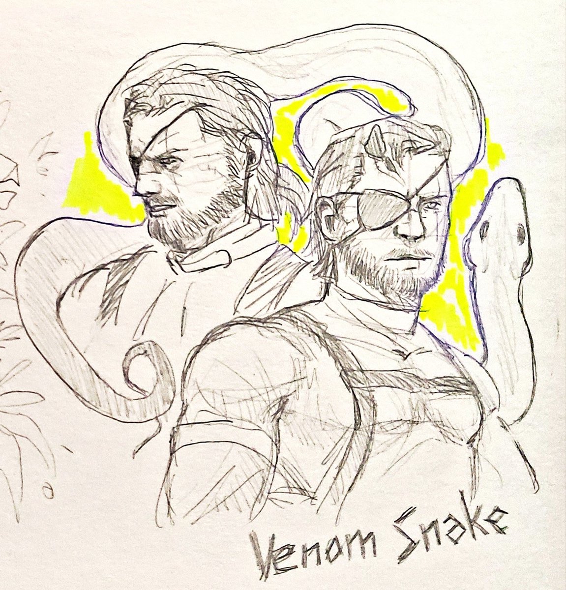 StaticLeaf's tweet image. Hi yeah, it's been a bit and this is not the usual Weskie content but I really liked these pencil doodles I did 

Dipped my toes into some MGS and well, I really liked these sketches 

#venomsnake #MGSVTPP