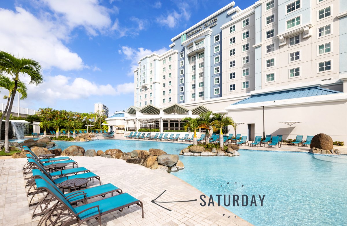EmbassySuitesPR's tweet image. POV: You could be here, drink in hand, not a care in the world. 
POOL PASSES are available on weekends and weekdays too during September 2025 from 11am till 6pm --&amp;gt; $35 per adult and your 1st Don Q drink is on us.
Subject to availability.
#poolpass
#EmbassySuitesSanJuan