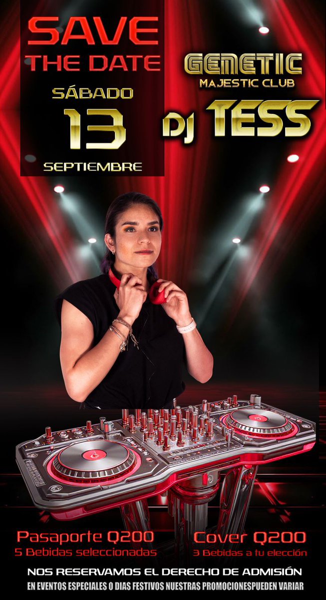 Orgullosamente guatemalteca Dj Tess porta nuestra bandera en el cierre de nuestro Aniversario 2025.  😘🥰