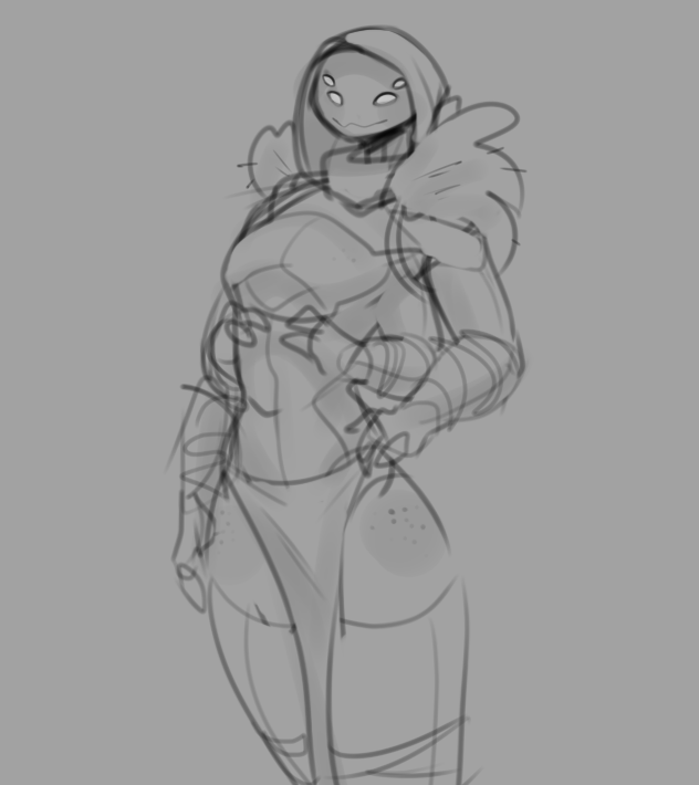 Monty_Smug's tweet photo. Eliksni doodle https://t.co/VzR2MaDOUN
