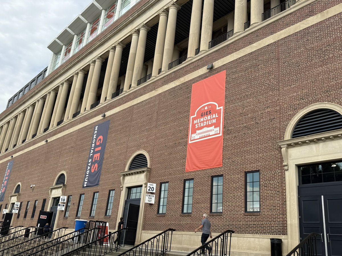 New look to Memorial Stadium. #Illini