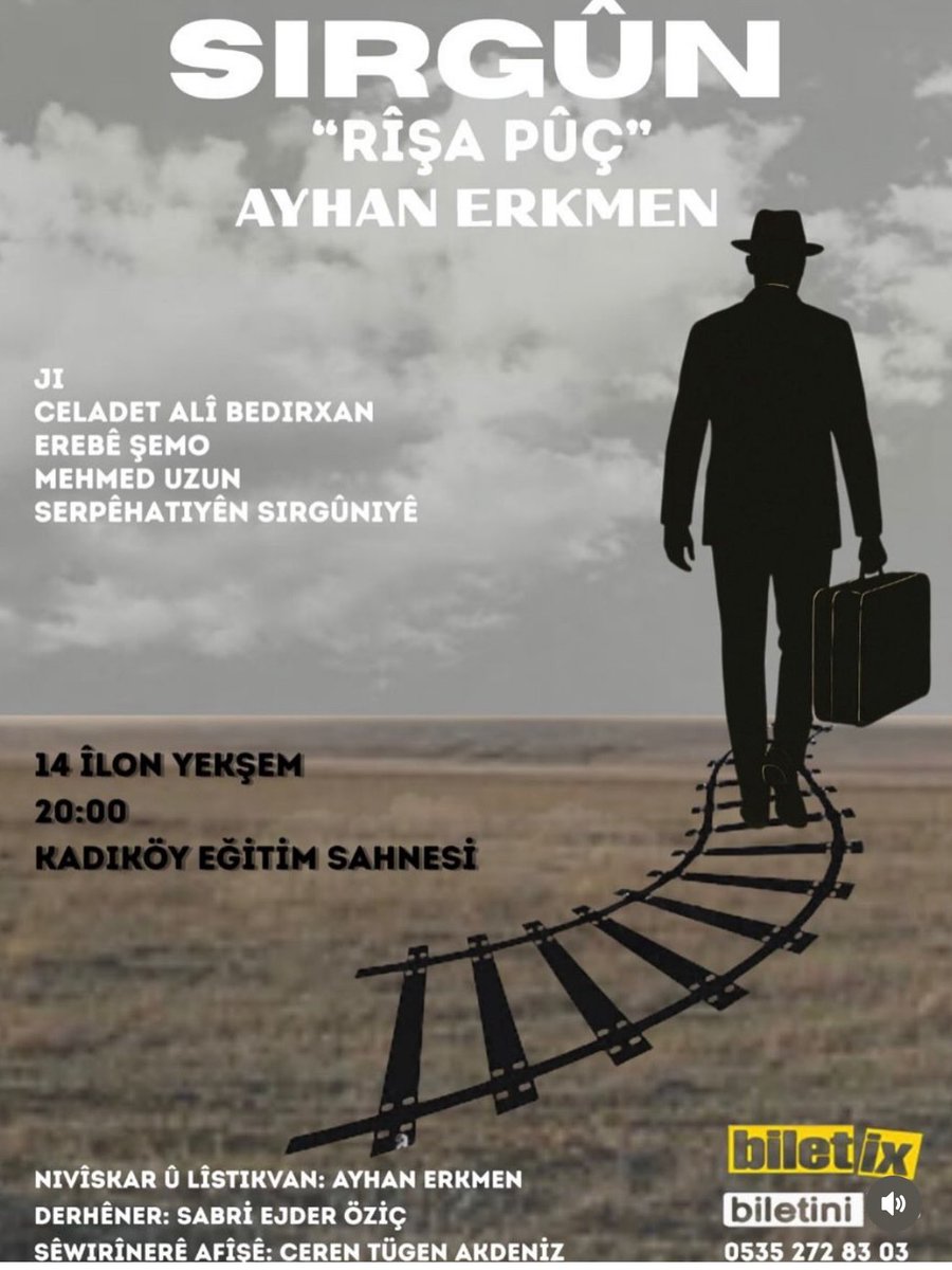 Ünlü Kürt aktivist Narin Nadirova, Ayhan Erkmen’in oyununa destek için İstanbul’da

Ünlü Kürt bankacı ve aktivist Narin Nadirova, Ayhan Erkmen’in “Sırgûn / Rîşa Pûç” oyununu izlemek ve destek olmak için Kazakistan’dan İstanbul’a geliyor.

Yüz yıl önce Sovyetler Birliği’ne sürgün