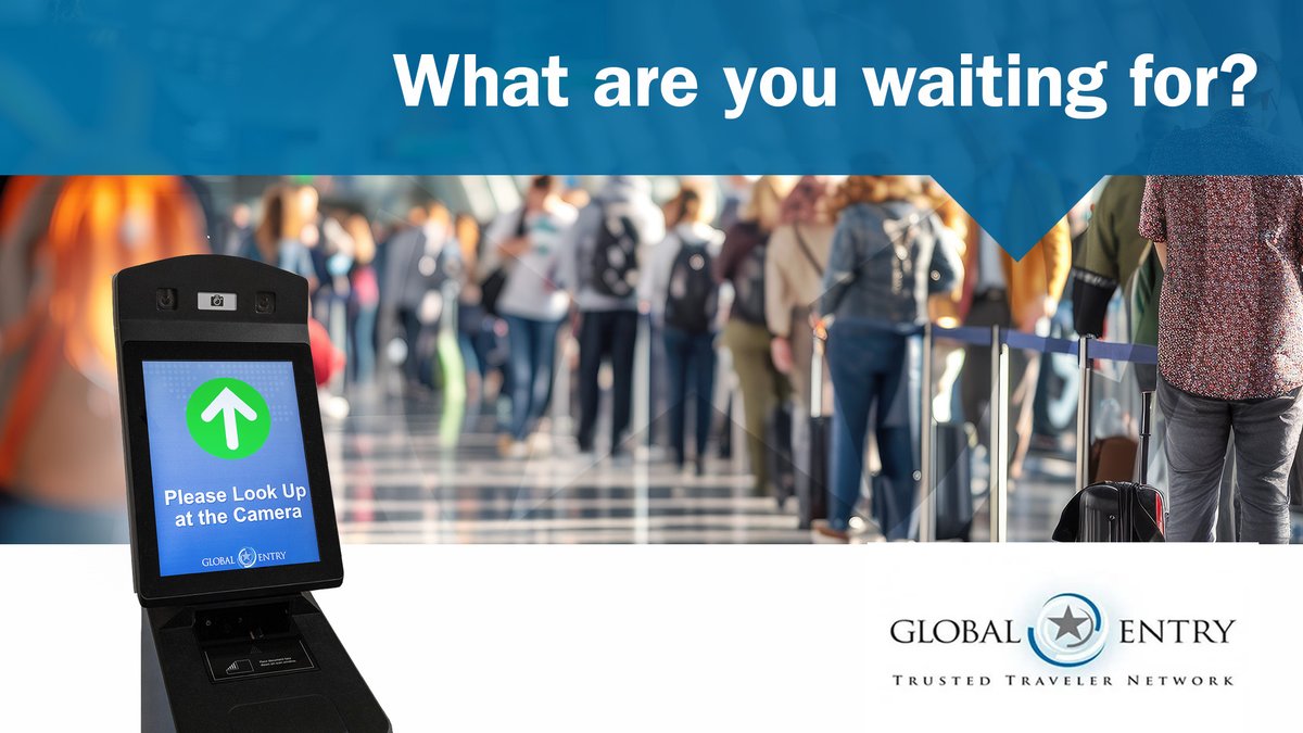When traveling, it's a matter of time. ⏱️ ✈️

As a pre-screened Global Entry member, you arrive in the U.S., check-in at the Global Entry kiosk and you're on your way. 

⬇️ Enroll Today
go.dhs.gov/4K9 

⬇️ Learn More: 
youtube.com/shorts/UqSDSpc…