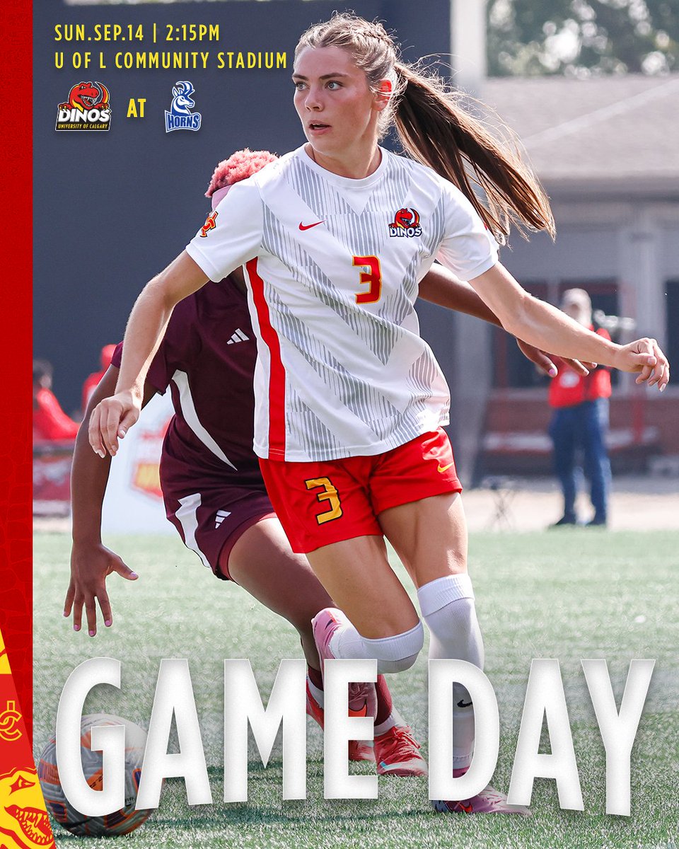 Let's do it again!

🦖 AT 🐏
⏰: 2:15 PM
📍: U of L Community Stadium 
📺:  canadawest.tv

#GoDinos