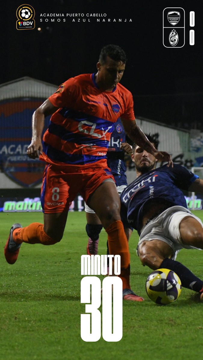 Liga FUTVE | J10 𝗧𝗼𝗿𝗻𝗲𝗼 𝗖𝗹𝗮𝘂𝘀𝘂𝗿𝗮 

▶️ Luego de un gol anulado al equipo, siguen en búsqueda de abrir el marcador.🙌🏻⚔️

⌚️:30'

𝗔𝗰𝗮𝗱𝗲𝗺𝗶𝗮 𝗣𝗖 0️⃣-0️⃣ <a href="/DvoLaGuaira/">Deportivo La Guaira 🔱</a>

#SomosAcademia
#LigaBancoDeVenezuela