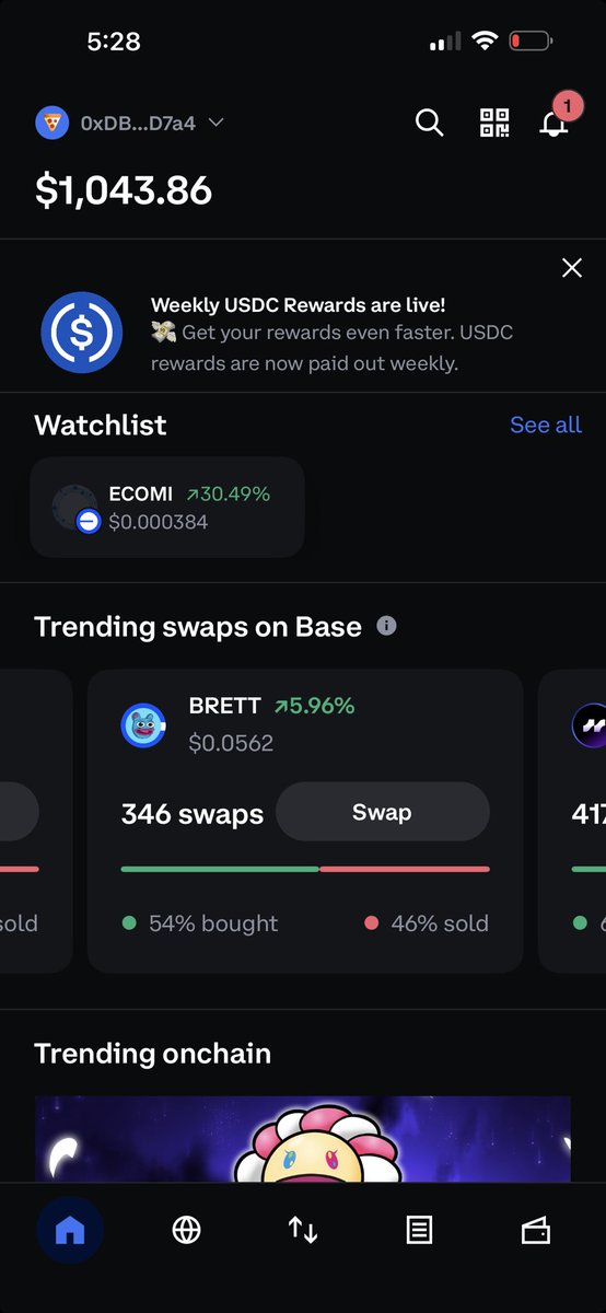 realmdoubleok's tweet image. ⁦@coinbase⁩ top mover not even showing up in the alerts is wild! #itsnottolate #omi ⁦@ecomi_⁩ ⁦@RealRandyChavez⁩