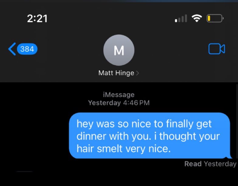 left on read since yesterday 😭 hinge men are so shitty