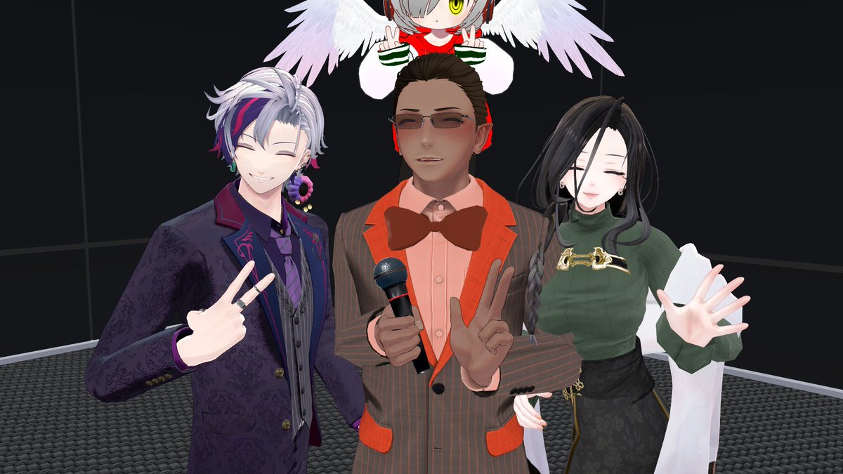 #ぶいふぁんっ 
アフター夜王国揃った！お二方とも顔が良すぎる...🤦‍♂️