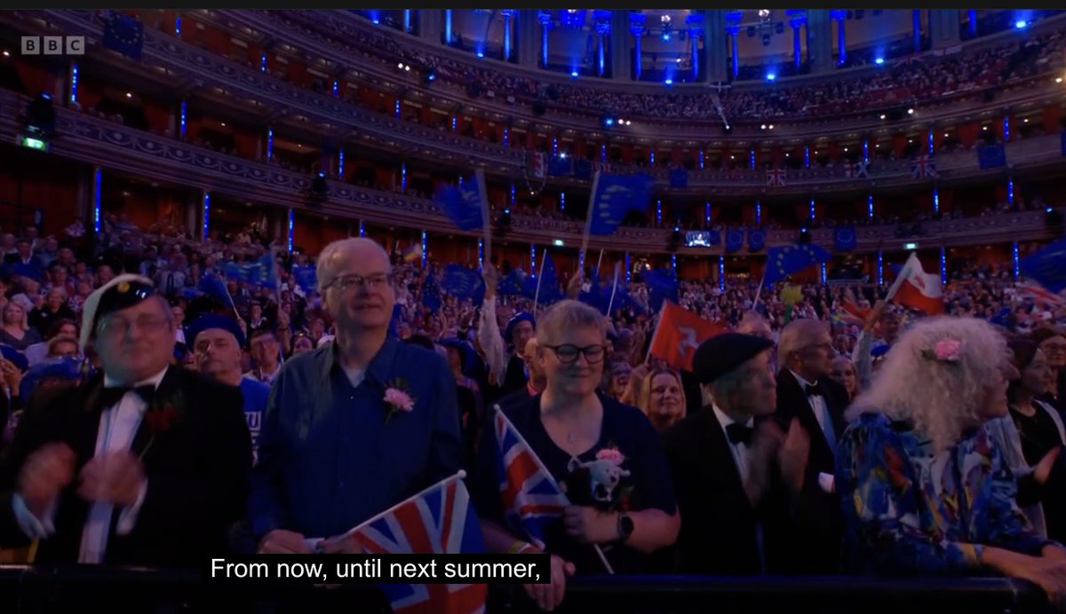 Beautiful sight. There is no reason why our British identity and our European identity cannot co-exist side by side. Brexit was a lie.