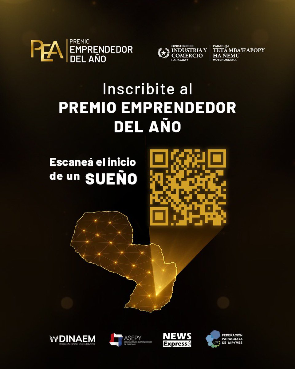 Comentando sobre el #PremioEmprendedorDelAño #PEA2025 en <a href="/LegalHablandoPy/">Legalmente Hablando Py</a> <a href="/npyoficial/">NPY Oficial</a> 

Súmate  👇🏼
premioemprendedor.com.py

<a href="/MIC_PY/">MIC Paraguay</a> <a href="/SomosASEPY/">ASEPY 🚣 #RemandoJuntos</a> <a href="/fedemipyme/">Federación Paraguaya de MIPYMEs</a> <a href="/newsexpresspy/">News Express Py</a>
