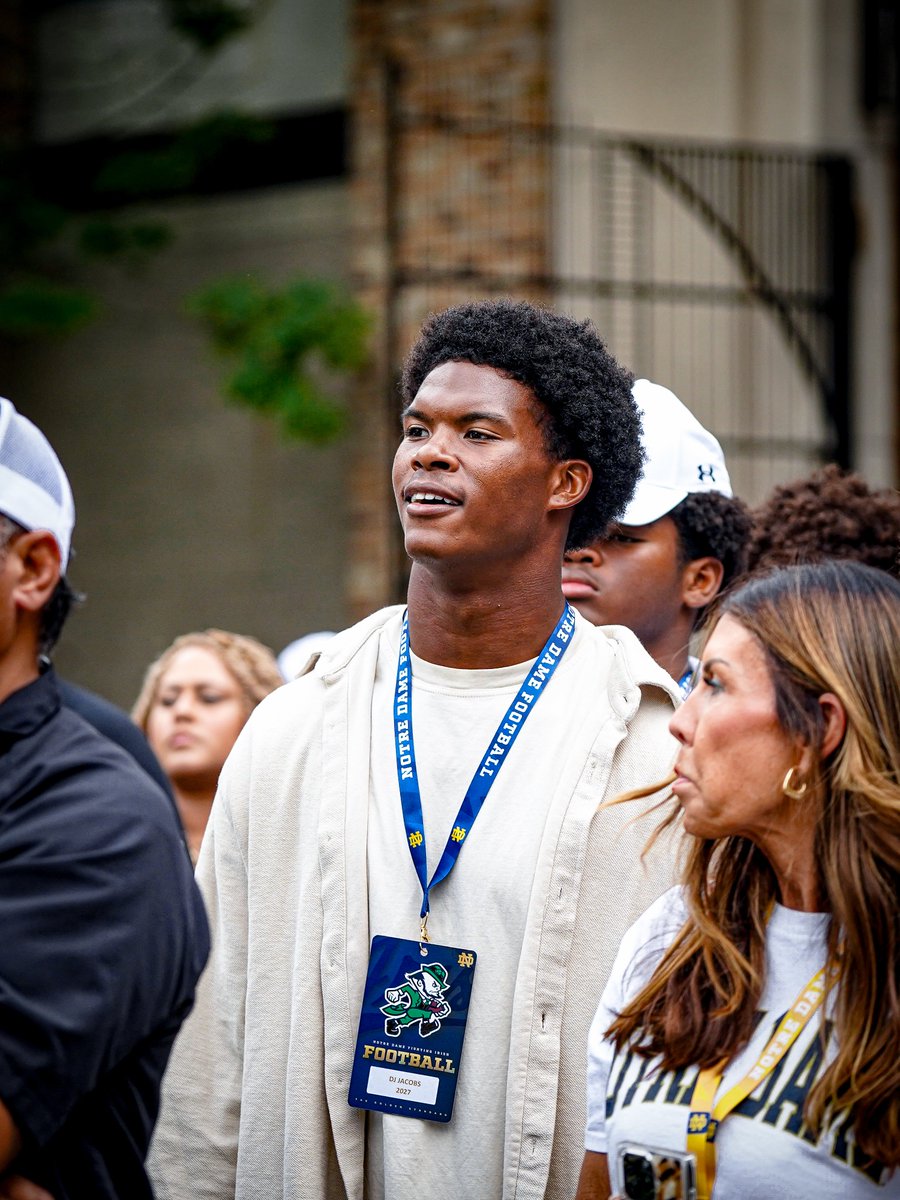 Matt Freeman (@mattfreeman05_) on Twitter photo 2027 Blessed Trinity Catholic (GA) five-star DE David Jacobs (<a href="/DaviddJacobss/">David Jacobs</a>) is back at Notre Dame. 2027 Blessed Trinity Catholic (GA) five-star DE David Jacobs (<a href="/DaviddJacobss/">David Jacobs</a>) is back at Notre Dame.