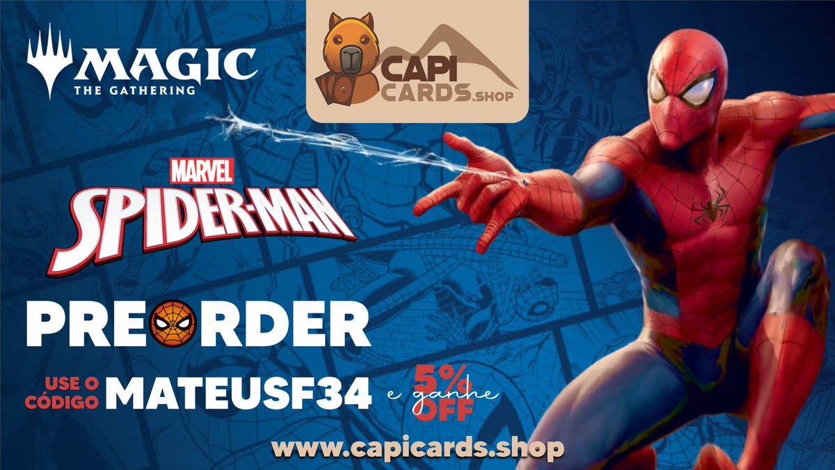 Agora temos um novo parceiro, a loja Capi Cards!!!

Lá você encontra todas as últimas coleções de Standard, além de várias staples dos principais formatos. 
Utilize meu cupom MATEUSF34 e ganhe 5% de desconto nas suas compras. -&gt; capicards.shop