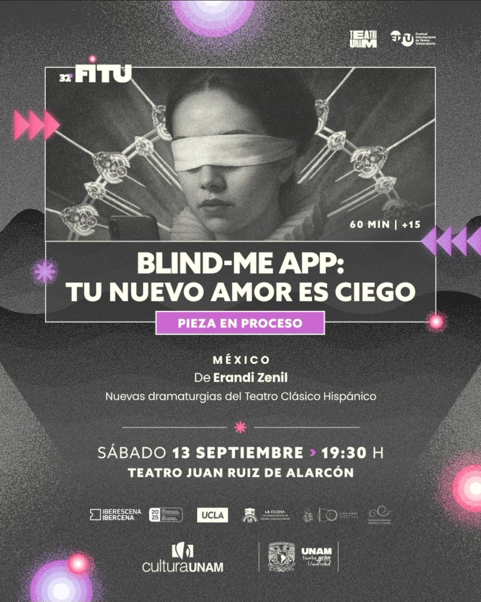 Sábado por la noche de teatro en el #32FITU. 

Te esperamos esta noche con tres maravillosas puestas en escena.

Recuerda que la entrada es gratuita. Los boletos de acceso se entregan una hora antes de cada actividad.