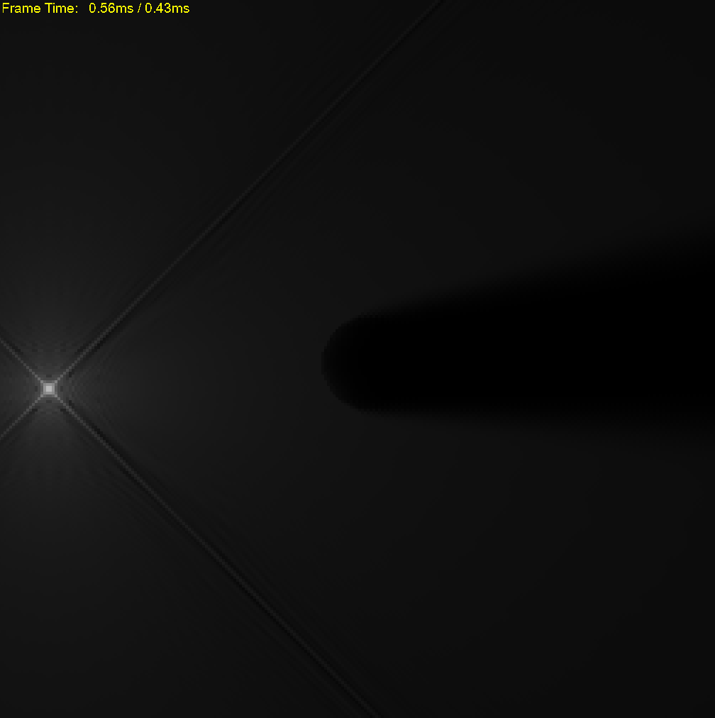 #GameMaker #GameDev #ScreenshotSaturday I am getting ever closer to path-traced quality.

Left: Current Implementation (per git repo).
Right: Interpolated ray extensions (uses -1 ray per probe and uses interpolation to make up for that).

Damn edges are killing my output fluence.