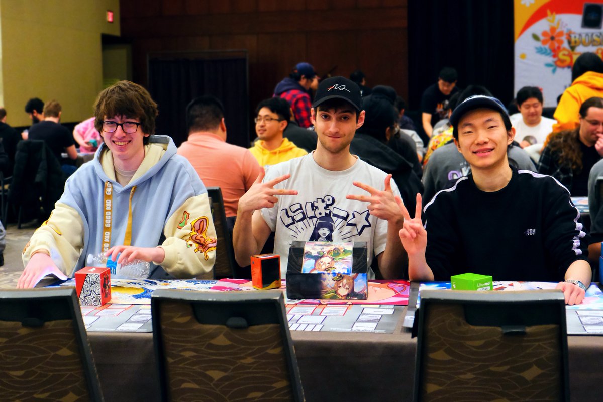 These guys just won #BSF2025 Philadelphia.

<a href="/ElementalLoki/">Loki</a> <a href="/totoxri_/">Toto🪶🎹✨️</a> <a href="/HooganThePotato/">JustTato</a> 

#ws2tcg #ヴァイスシュバルツ #WeissSchwarz #WS