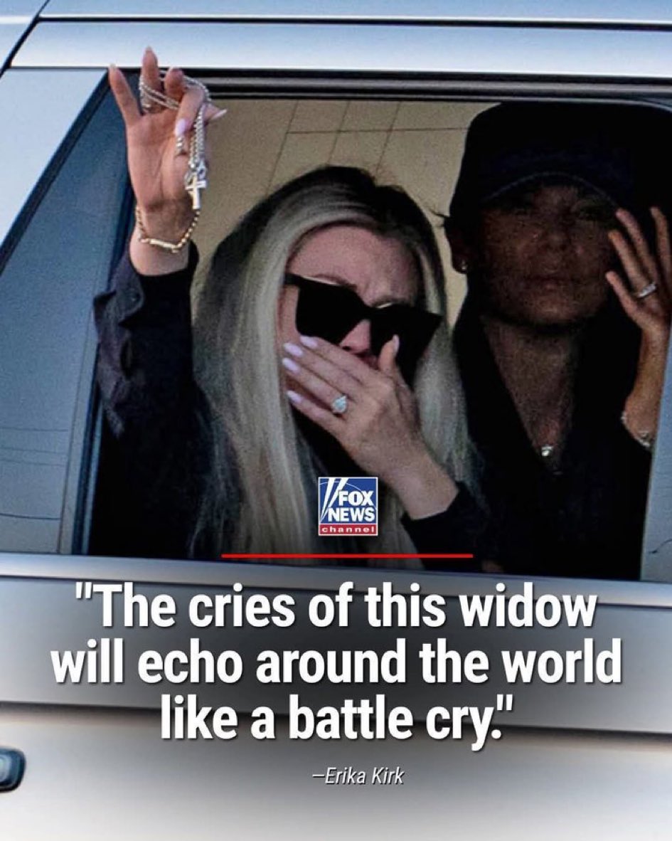 RELEASE THE EPSTEIN FILES! 

Why is she waving? 

This is performative as fuck!