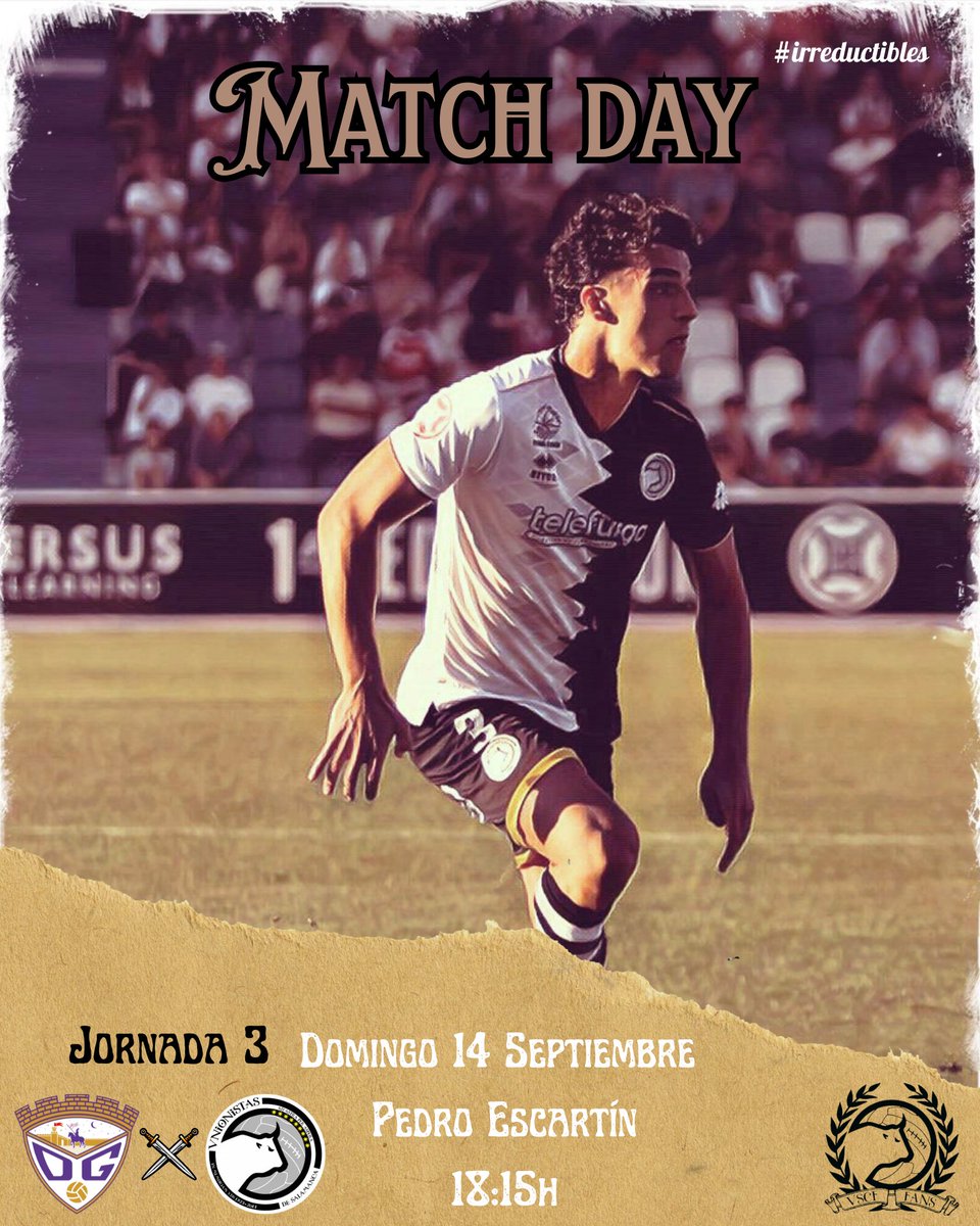 ¡¡¡ DÍA DE PARTIDO!!!

🏴🏳️🏴🏳️🏴🏳️🏴🏳️🏴

<a href="/deporguada/">C.D. Guadalajara 🟣⚪️</a>
🆚
<a href="/UnionistasCF/">Unionistas de Salamanca CF</a>

🗓️: Domingo 14 Septiembre 

🕛: 18:15

🏟️: Pedro Escartín 

 #irreductibles