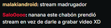 Estoy completamente gagá, quise grabar video y prendí stream, <a href="/Salo0ooo_/">Salo0ooo 🇨🇱</a> tenés razón