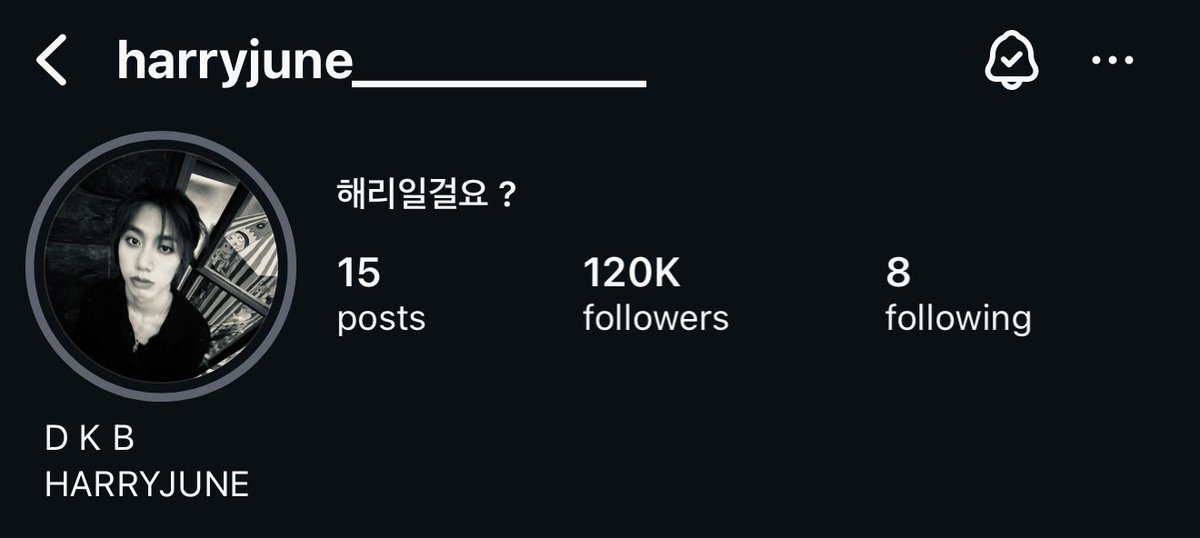 harryjuneglobal's tweet photo. [NEWS] Harry June has reached 120K followers on instagram!! 🙌👏🎉

He’s so famous 🤩✨

#한해리준 #HANHARRYJUNE #해리준 #HARRY_JUNE #DKB #다크비 https://t.co/13JICP2aPy