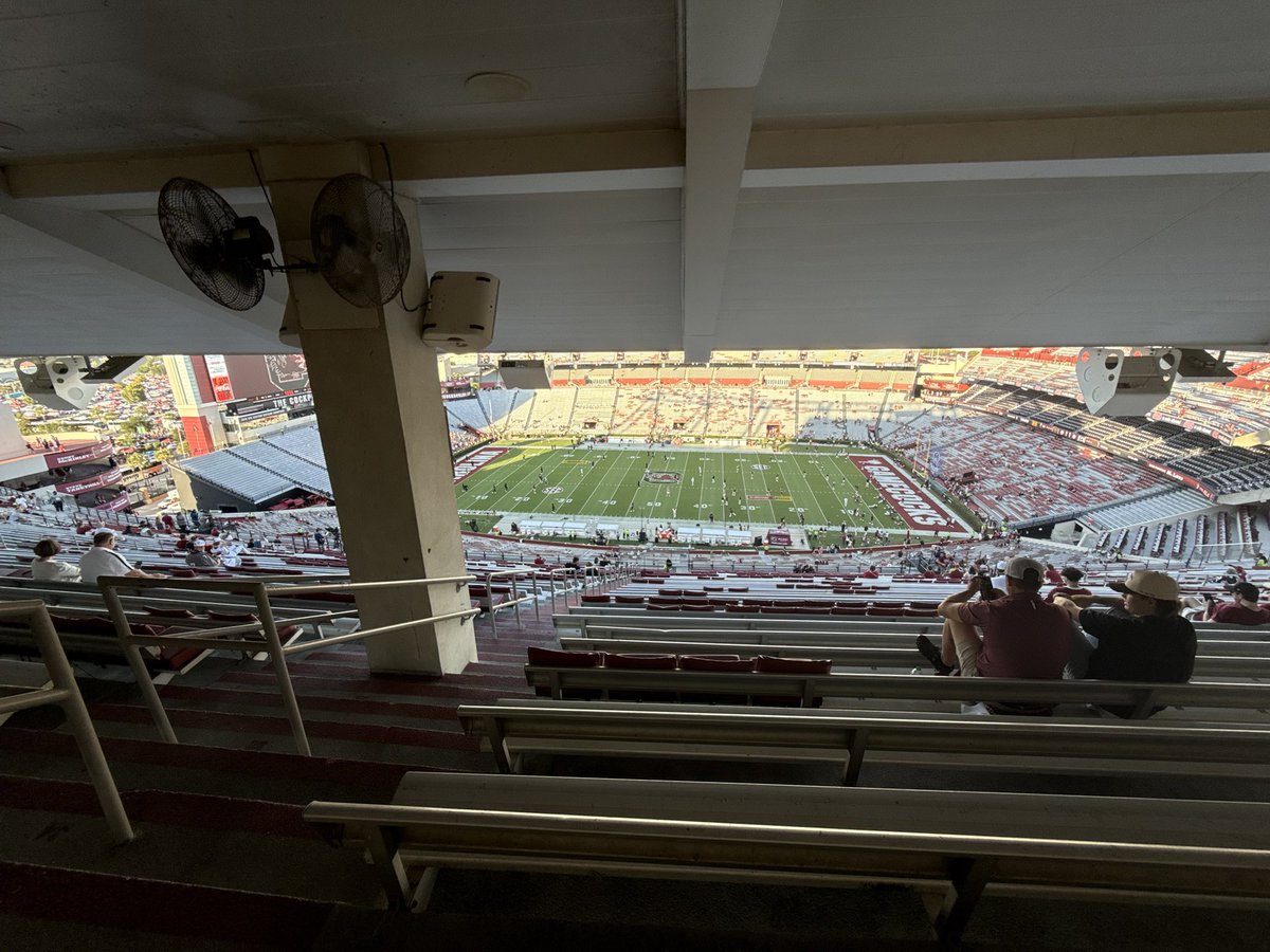 practically in the press box with this seat but we are HERE

go. gamecocks.