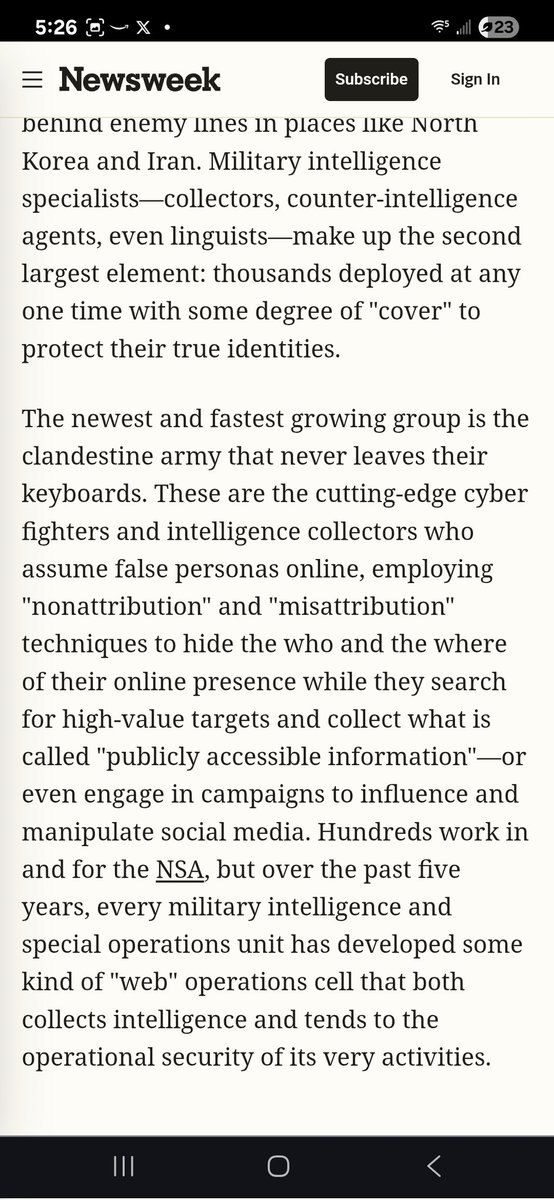 Exclusive: Inside the Military’s 60,000 Secret Undercover Army 👀
Masked identities...🫡
newsweek.com/exclusive-insi…