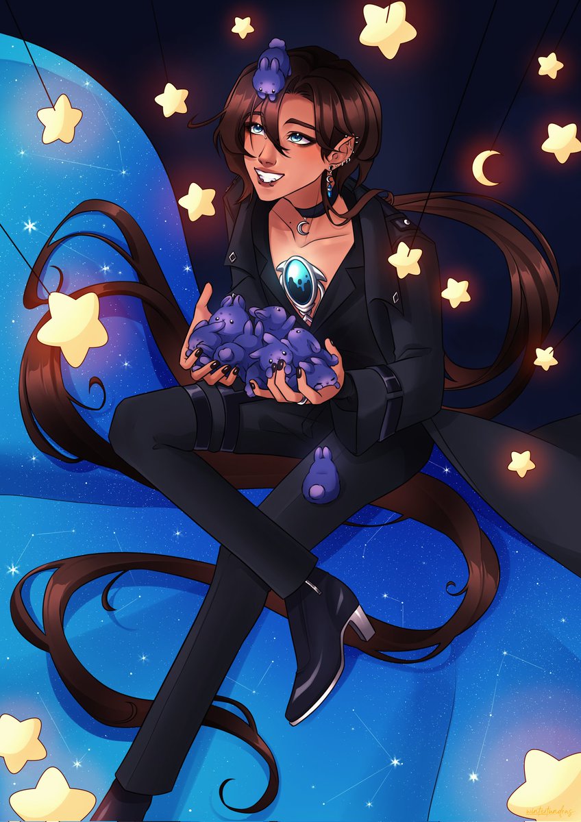 Leo_NightGrace's tweet photo. My starlights ⭐ 

Art by #wintertundras
#YuukiPrints https://t.co/5HX9AVEedA