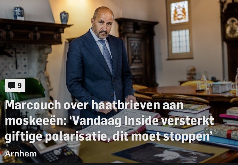 Nee Marcouch, bij Vandaag Inside durven ze als één van de weinigen nog te zeggen hoe het is. Hopelijk volgen er snel meer die durven te zeggen waar het op staat. Maar ben er bang voor..