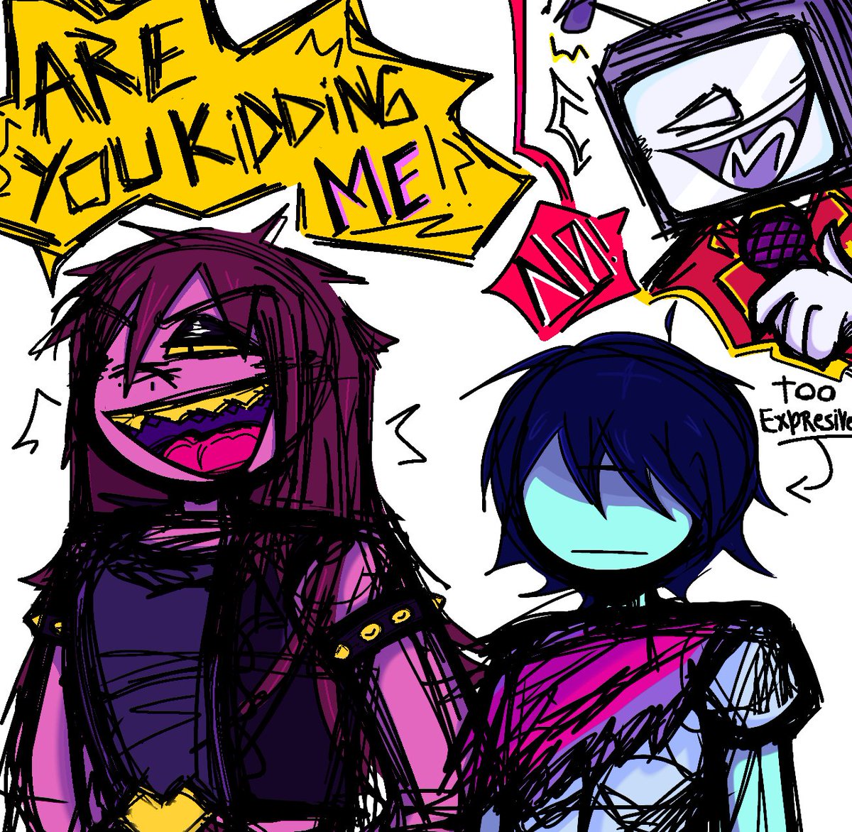 ★Deltarune★
Me pasa mucho q tipo odiaba todo lo q tenia q ver con undertale porque me obligaban a q lo jugará  y tipo ahora me encanta deltarune porque le di una oportunidad😜😜😜