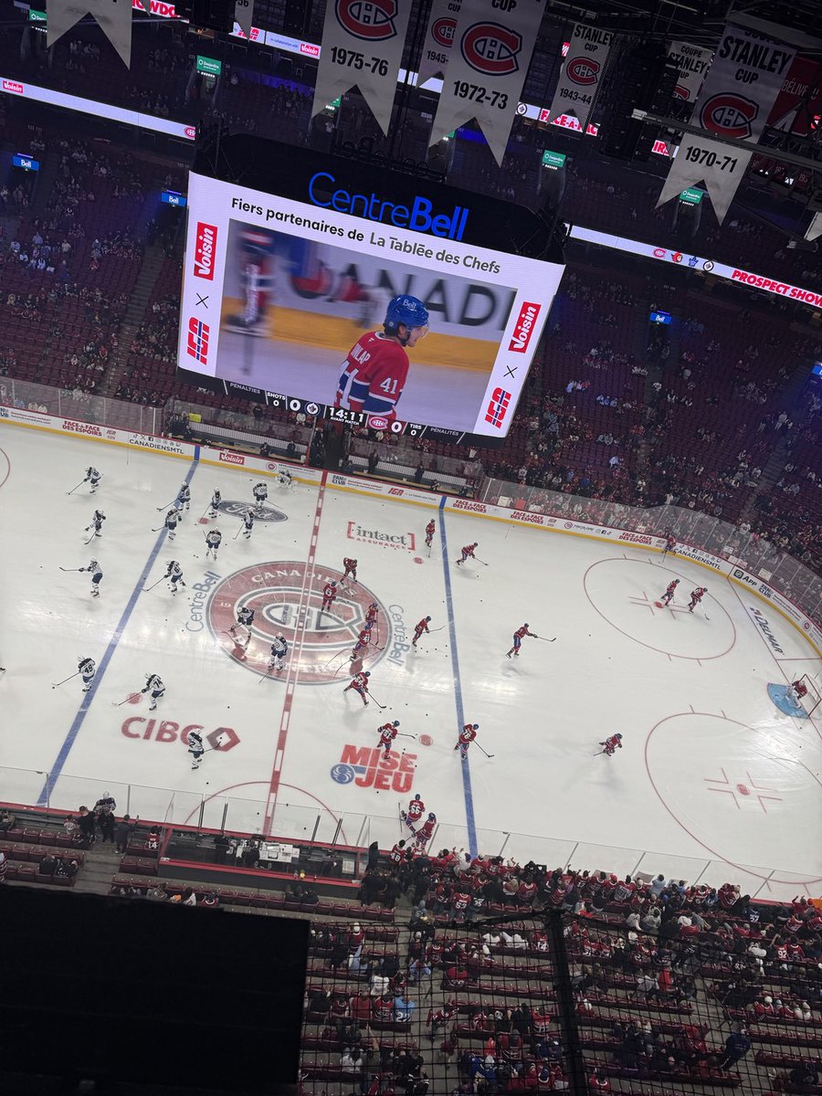 C’est parti pour une autre saison à ⁦<a href="/RDSca/">RDS</a>⁩ 
Avec le grand ⁦<a href="/PierreHoudeRDS/">Pierre Houde</a>⁩ sur les ondes de RDS2 tout de suite. Fowler devant le filet face aux recrues des Jets. Demidov, Reinbacher, Engstrom, Kapanen, Xhekaj et Beck en uniforme.