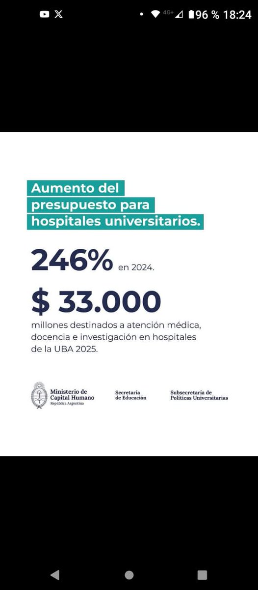 🟥 UNIVERSIDADES / HIPOCRESÍA AL PALO

HICIERON SILENCIO durante el CONGELAMIENTO de fondos para las universidades durante el gobierno de MASSA/CRISTINA...

Pero ahora le piden aumento por ley al gobierno que actualizó todo el tiempo los valores?

SOLO QUIEREN HACER DAÑO.