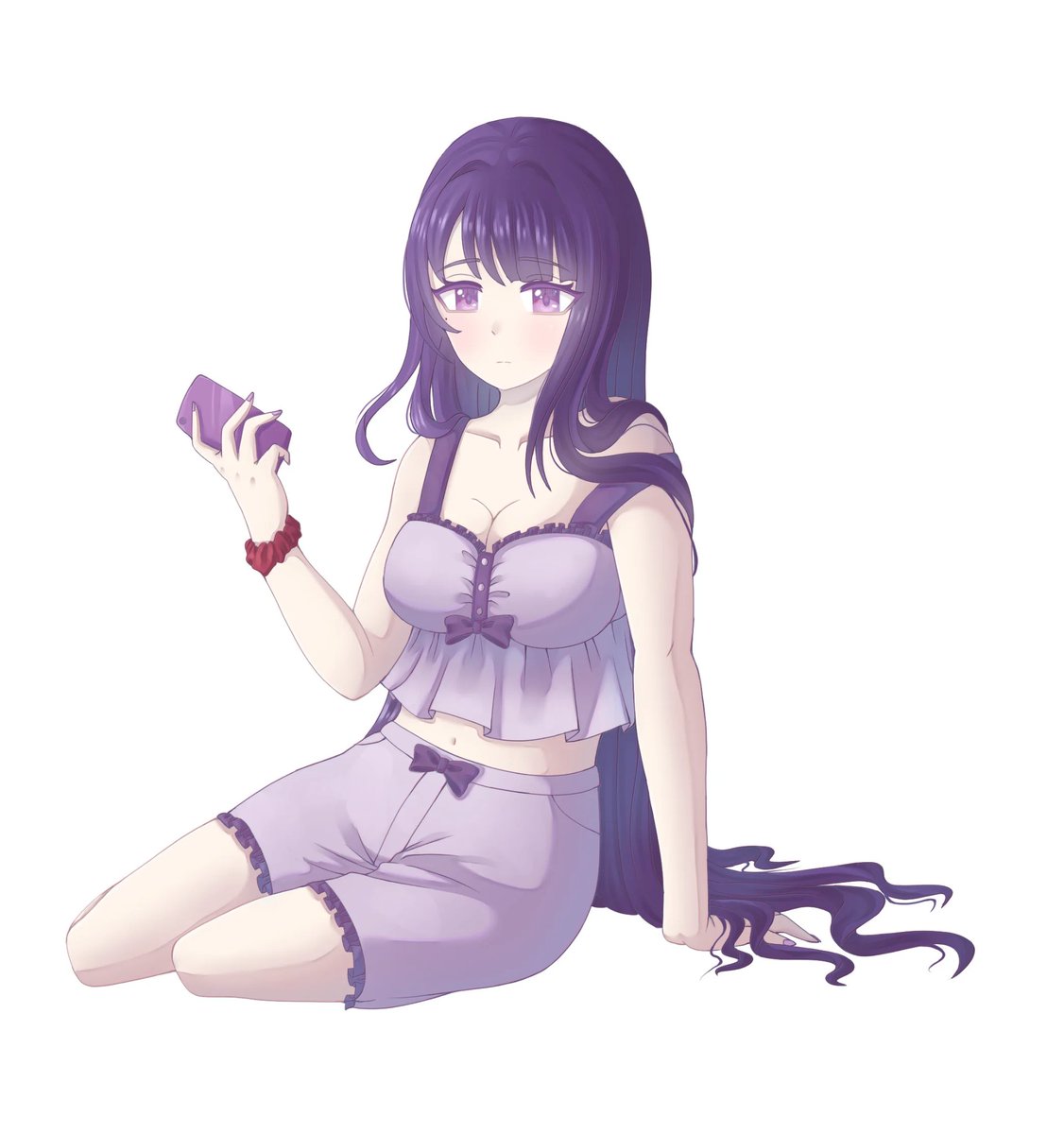 Oh... You walked in on her in her pajamas.

Shame on you.

Knock.