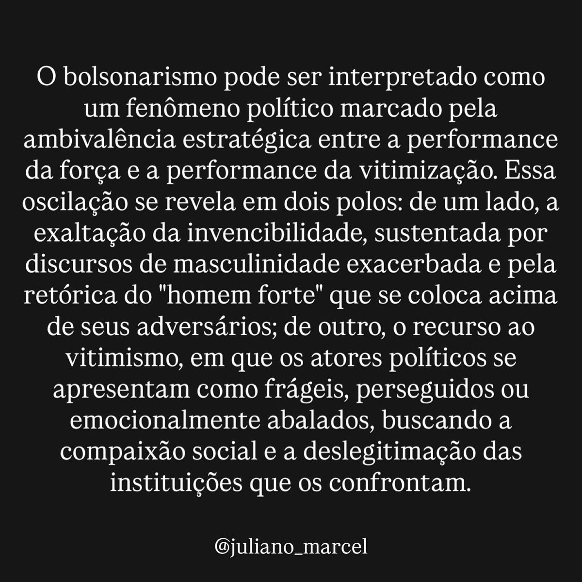 A ambivalência dos políticos bolsonaristas.