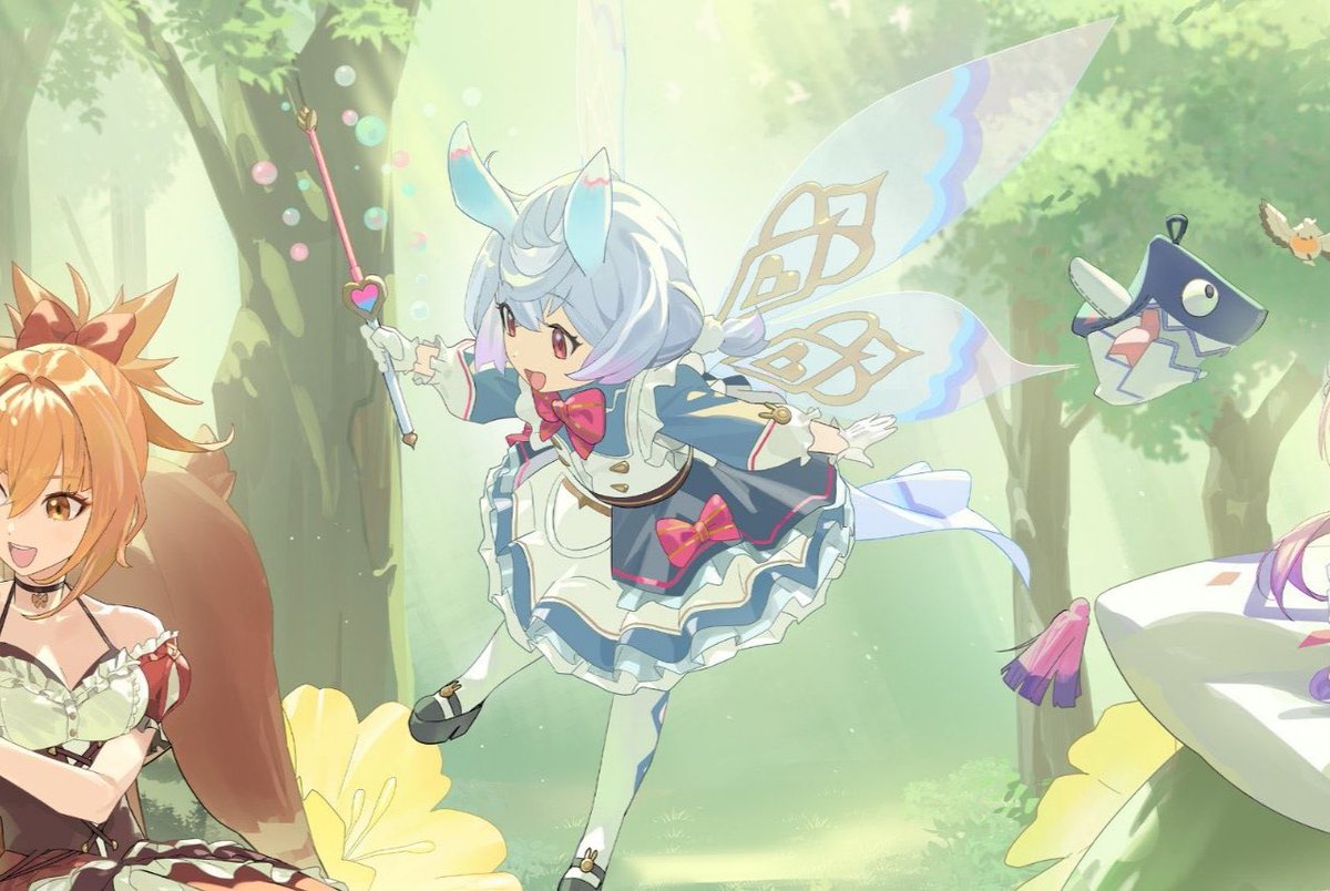 This makes me wanna do some fairy queen neuvillette designs,,,
Him surrounded by all his fairy daughters 🥹