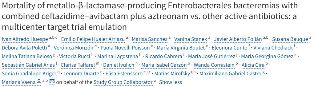 🪦𝗠𝗼𝗿𝘁𝗮𝗹𝗶𝗱𝗮𝗱 𝗱𝗲 𝗹𝗮𝘀 𝗯𝗮𝗰𝘁𝗲𝗿𝗶𝗲𝗺𝗶𝗮𝘀 𝗽𝗼𝗿 𝗘𝗻𝘁𝗲𝗿𝗼𝗯𝗮𝗰𝘁𝗲𝗿𝗮𝗹𝗲𝘀 𝗽𝗿𝗼𝗱𝘂𝗰𝘁𝗼𝗿𝗮𝘀 𝗱𝗲 𝗺𝗲𝘁𝗮𝗹𝗼-β-𝗹𝗮𝗰𝘁𝗮𝗺𝗮𝘀𝗮 𝗰𝗼𝗻 𝗰𝗲𝗳𝘁𝗮𝘇𝗶𝗱𝗶𝗺𝗮-𝗮𝘃𝗶𝗯𝗮𝗰𝘁𝗮𝗺 𝗺𝗮́𝘀 𝗮𝘇𝘁𝗿𝗲𝗼𝗻𝗮𝗺 𝗰𝗼𝗺𝗯𝗶𝗻𝗮𝗱𝗼𝘀 𝗳𝗿𝗲𝗻𝘁𝗲 𝗮