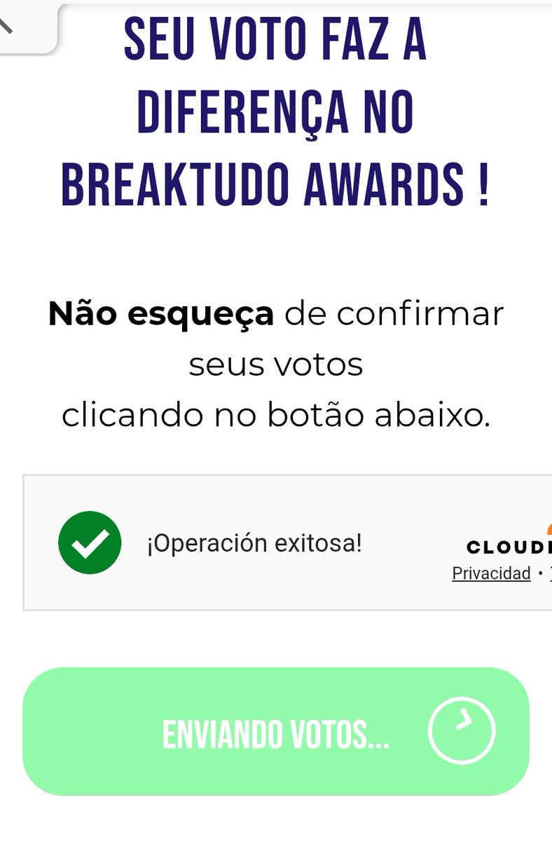 adrianabravist6's tweet image. #BreakTudoAwards Votan a TATO de a 5 votos y confirman debajo .Se puede votar cuantas veces quieran.