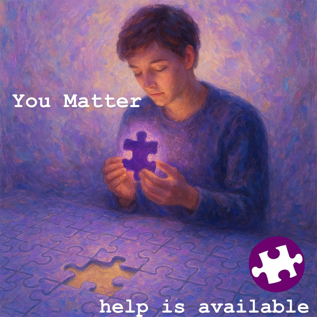 Sometimes life feels like a puzzle—complex, overwhelming, and missing a piece. 💜 At You Matter – Not Alone, we believe that every journey toward healing starts with knowing you don’t have to put the pieces together by yourself.
#YouMatterNotAlone #MentalHealthAwareness