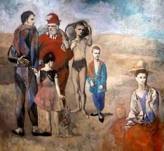 Familia de SALTIMBANQUIS de Picasso